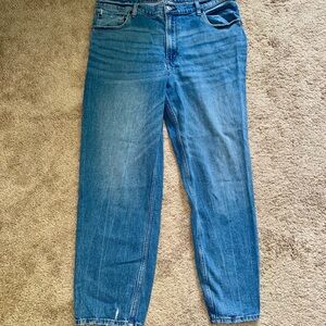 Abercrombie & Fitch Light Blue High Rise Mom Jeans